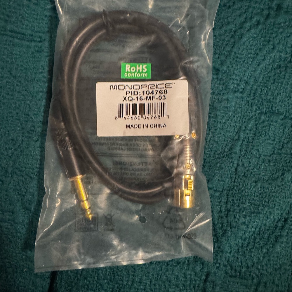 Black Computer Cable - Picture 2 of 2